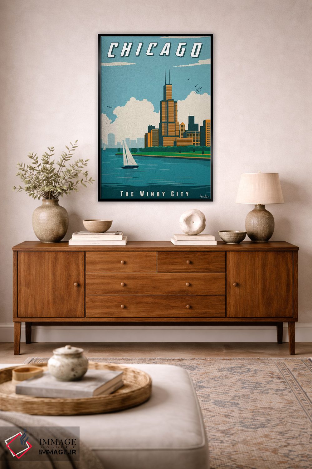 تابلو دکوراتیو شیکاگو اثر ایدیااستورم استودیوز - D4B