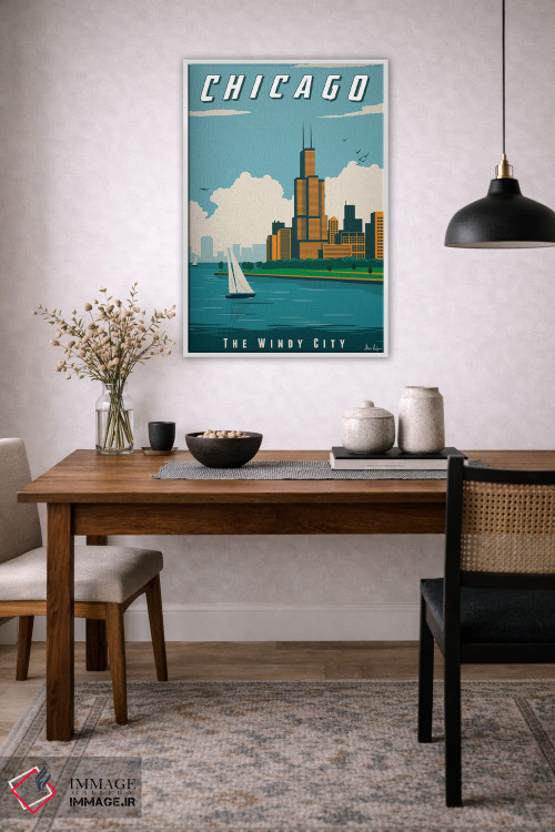 تابلو دکوراتیو شیکاگو اثر ایدیااستورم استودیوز - D3W