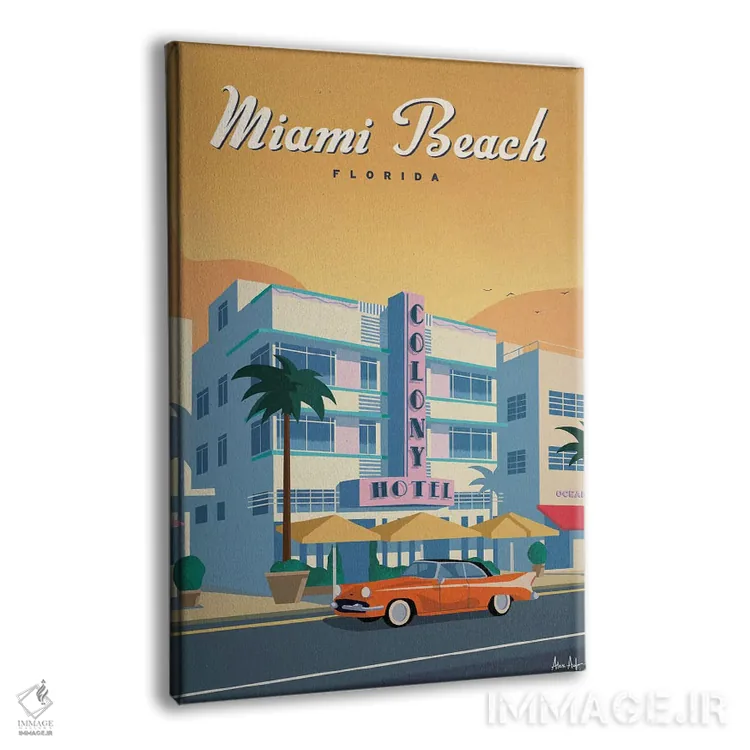 تابلو دکوراتیو هتل کالونی اثر ایدیااستورم استودیوز - نمای پرسپکتیو محصول