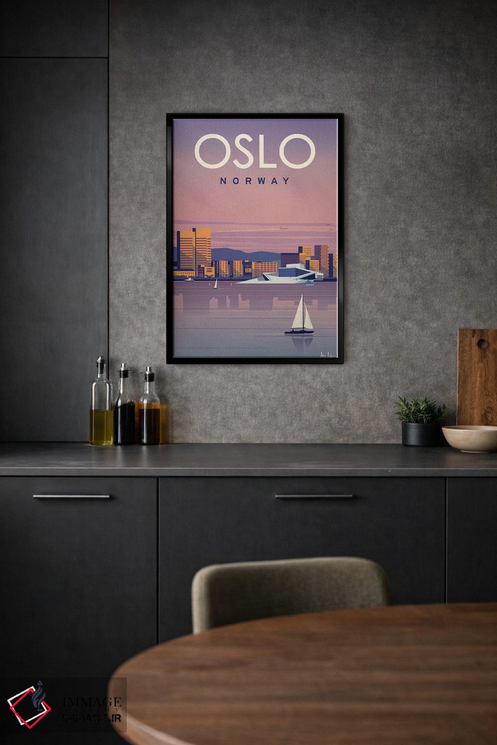 تابلو دکوراتیو اسلو اثر ایدیااستورم استودیوز - D1B