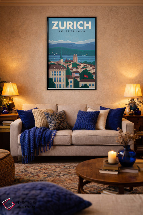 تابلو دکوراتیو زوریخ اثر ایدیااستورم استودیوز - D4B