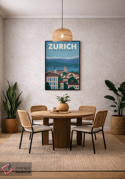 تابلو دکوراتیو زوریخ اثر ایدیااستورم استودیوز - D3B