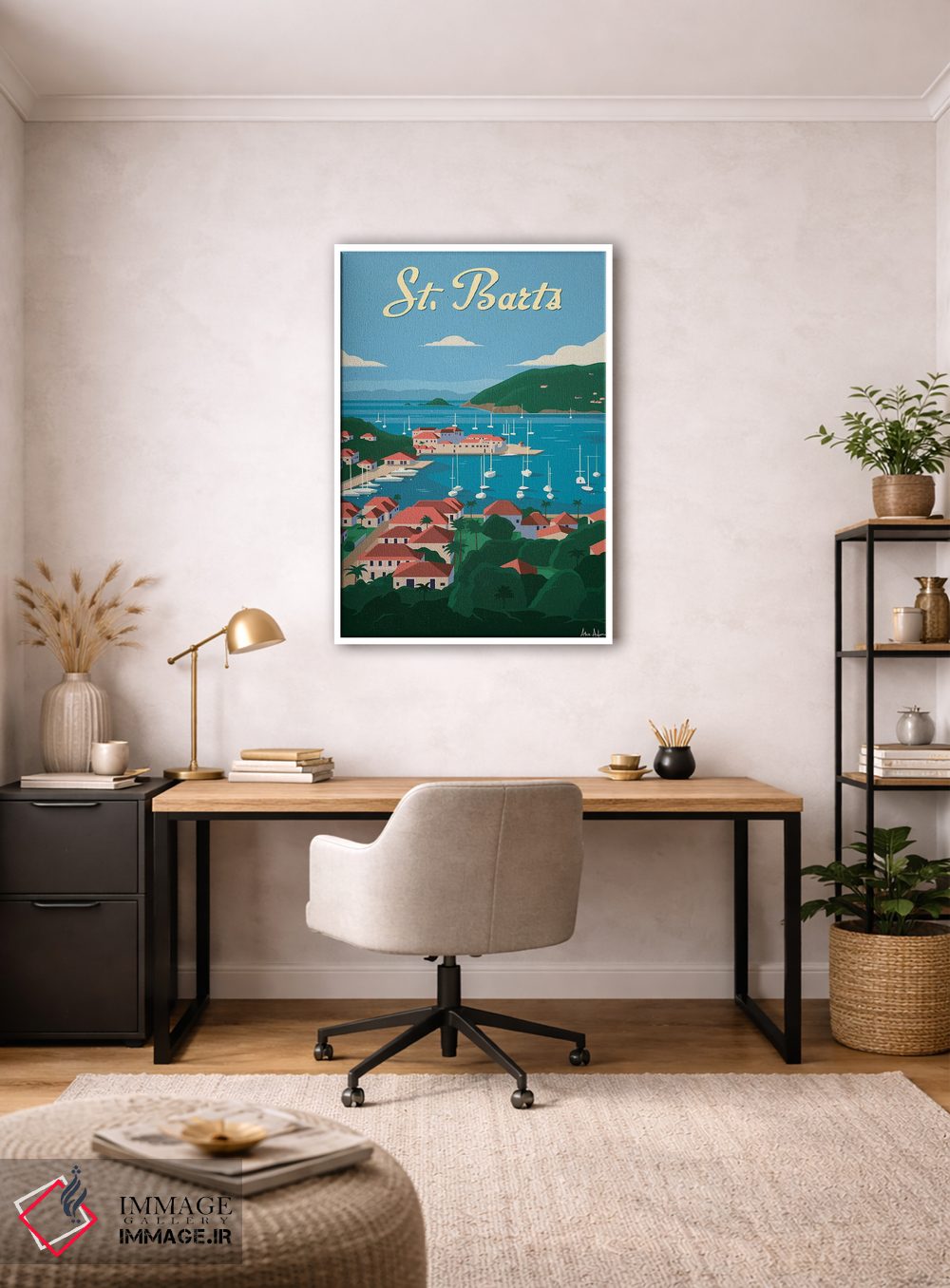 تابلو دکوراتیو سنت بارتلمی اثر ایدیااستورم استودیوز - D2W