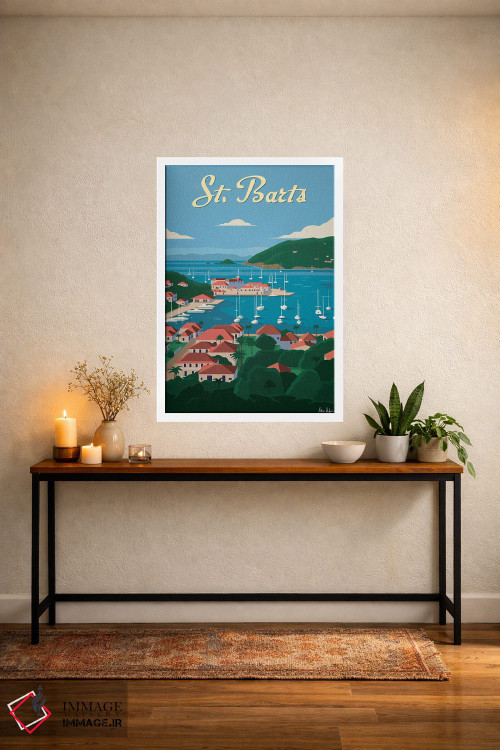 تابلو دکوراتیو سنت بارتلمی اثر ایدیااستورم استودیوز - D4W