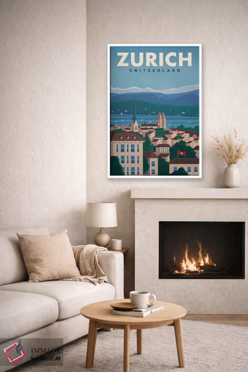 تابلو دکوراتیو زوریخ اثر ایدیااستورم استودیوز - D6W