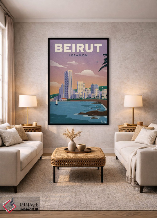 تابلو دکوراتیو بیروت اثر ایدیااستورم استودیوز - D1B