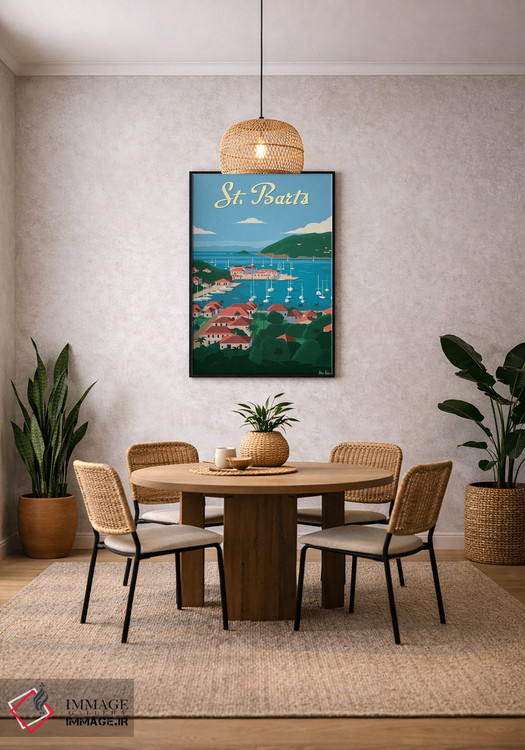 تابلو دکوراتیو سنت بارتلمی اثر ایدیااستورم استودیوز - D5B