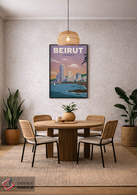 تابلو دکوراتیو بیروت اثر ایدیااستورم استودیوز - D3B