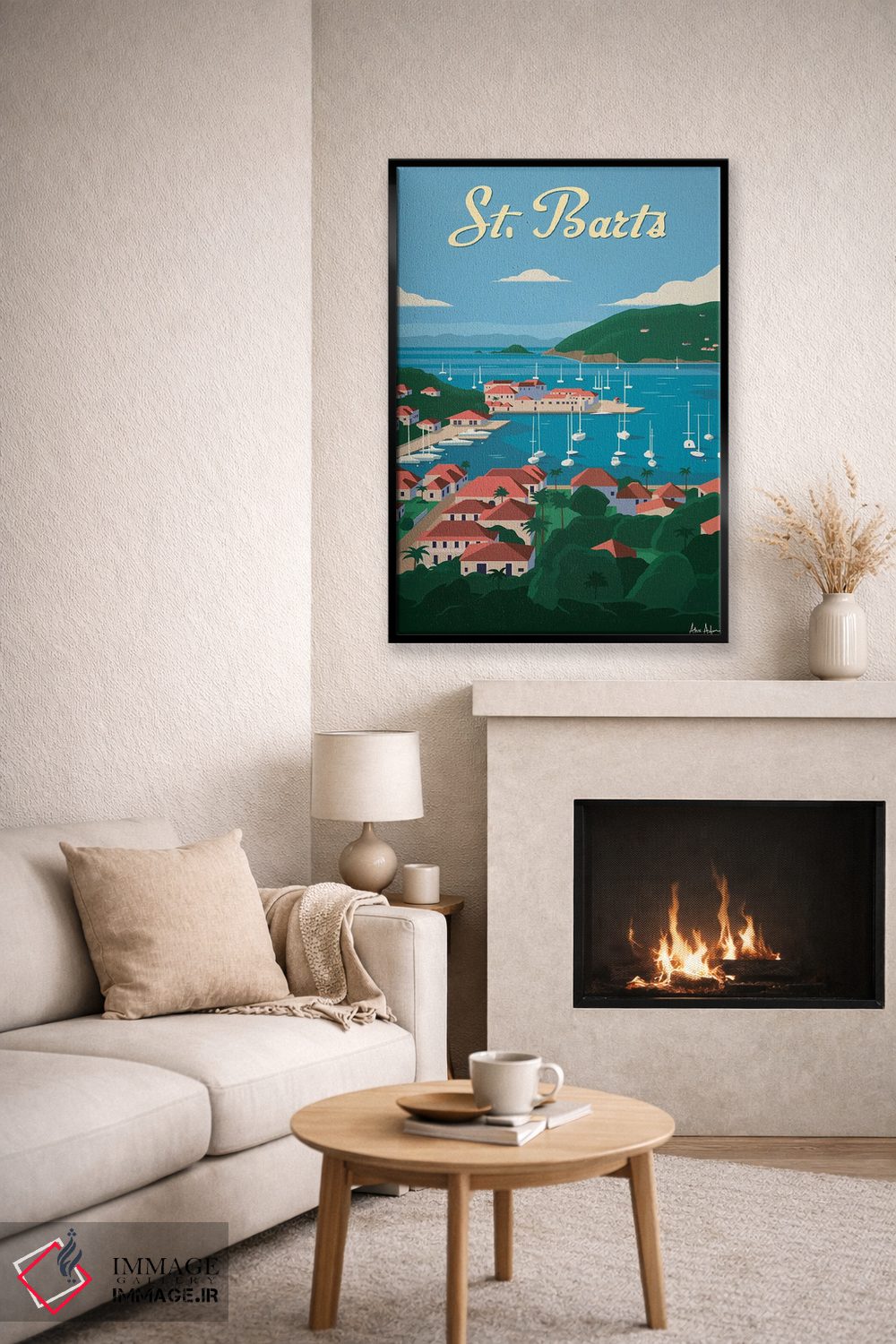 تابلو دکوراتیو سنت بارتلمی اثر ایدیااستورم استودیوز - D6B