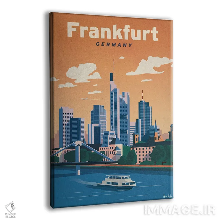 تابلو دکوراتیو فرانکفورت اثر ایدیااستورم استودیوز - نمای پرسپکتیو محصول