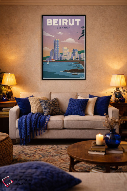تابلو دکوراتیو بیروت اثر ایدیااستورم استودیوز - D4B