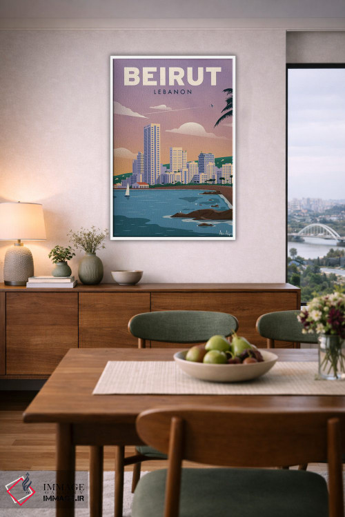 تابلو دکوراتیو بیروت اثر ایدیااستورم استودیوز - D5W