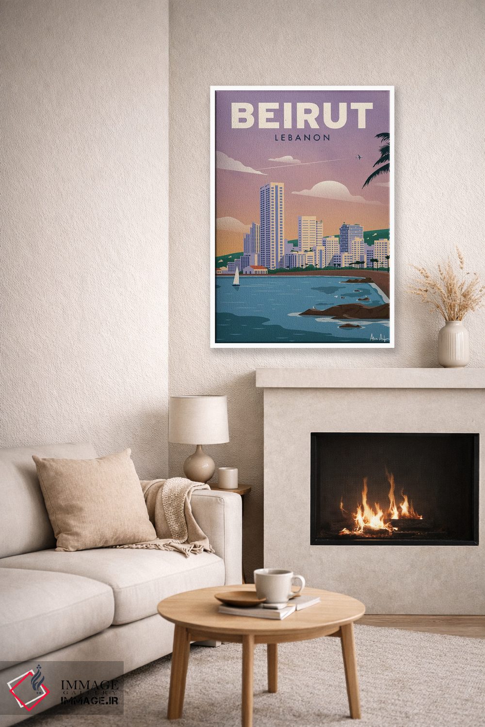 تابلو دکوراتیو بیروت اثر ایدیااستورم استودیوز - D6W