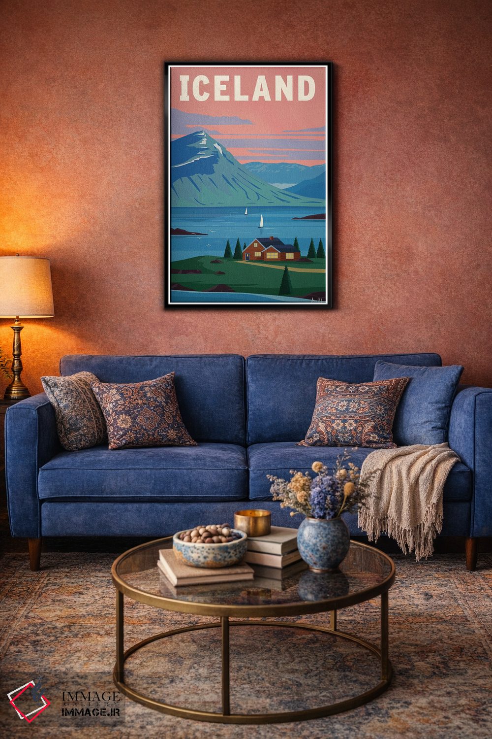 تابلو دکوراتیو ایسلند اثر ایدیااستورم استودیوز - D4B