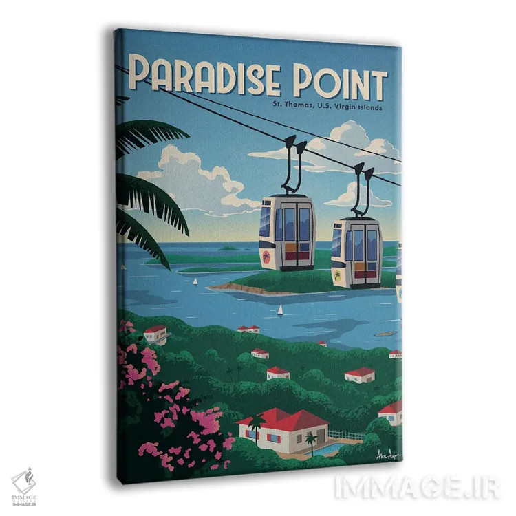 تابلو دکوراتیو نقطه بهشت اثر ایدیااستورم استودیوز - نمای پرسپکتیو محصول