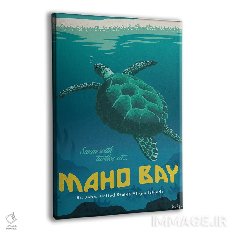 تابلو دکوراتیو خلیج ماهو اثر ایدیااستورم استودیوز - نمای پرسپکتیو محصول