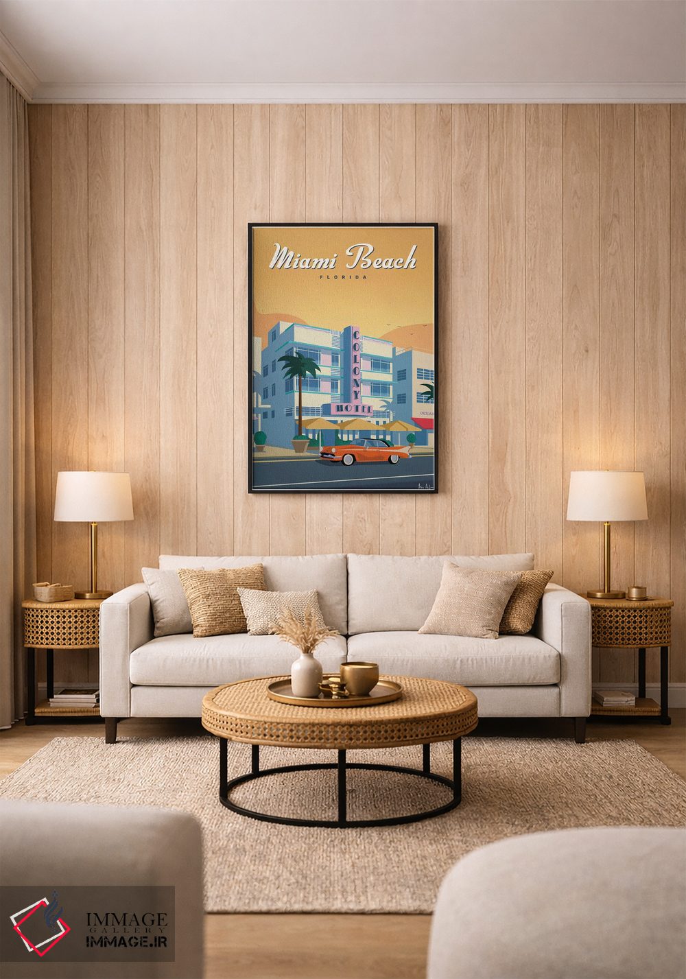 تابلو دکوراتیو هتل کالونی اثر ایدیااستورم استودیوز - D1B