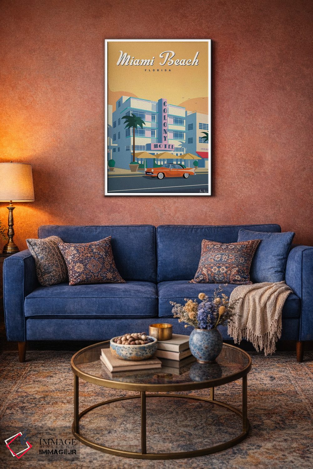 تابلو دکوراتیو هتل کالونی اثر ایدیااستورم استودیوز - D3W