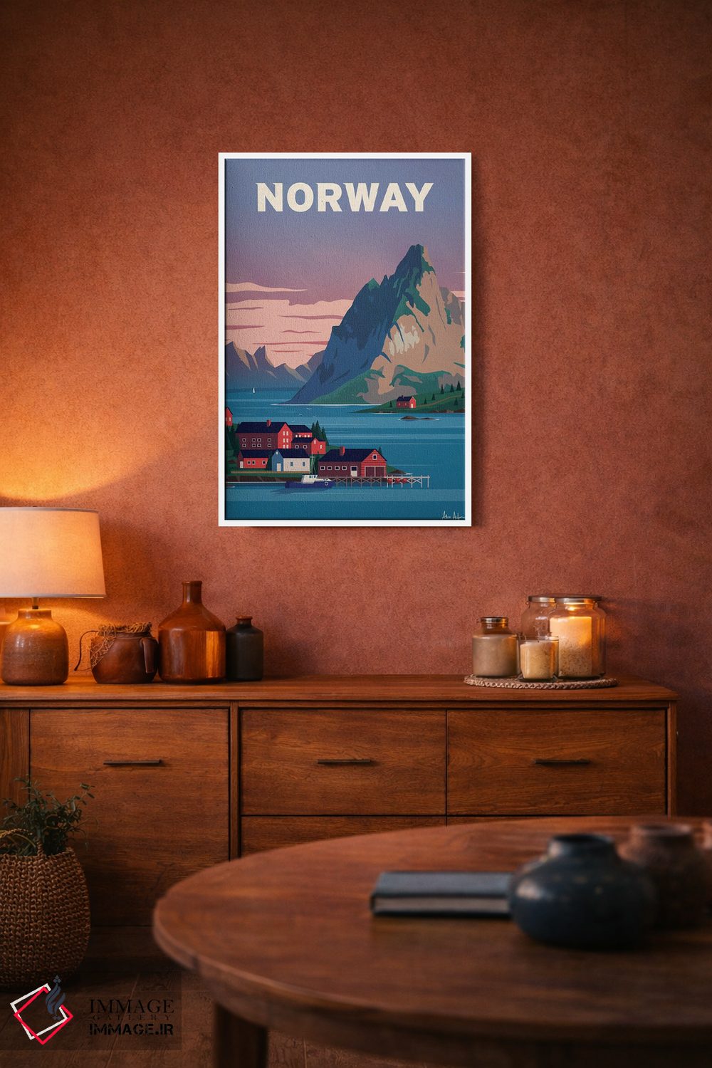 تابلو دکوراتیو نروژ اثر ایدیااستورم استودیوز - D3W
