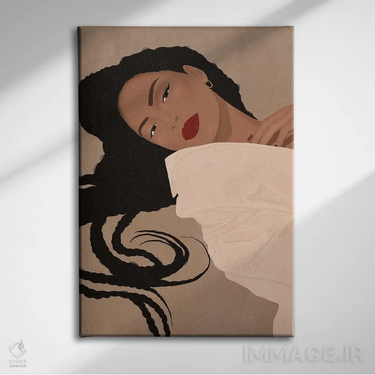 تابلو مدرن آلکسا اثر ایتس فانی هو - نمای روبهرو روی دیوار