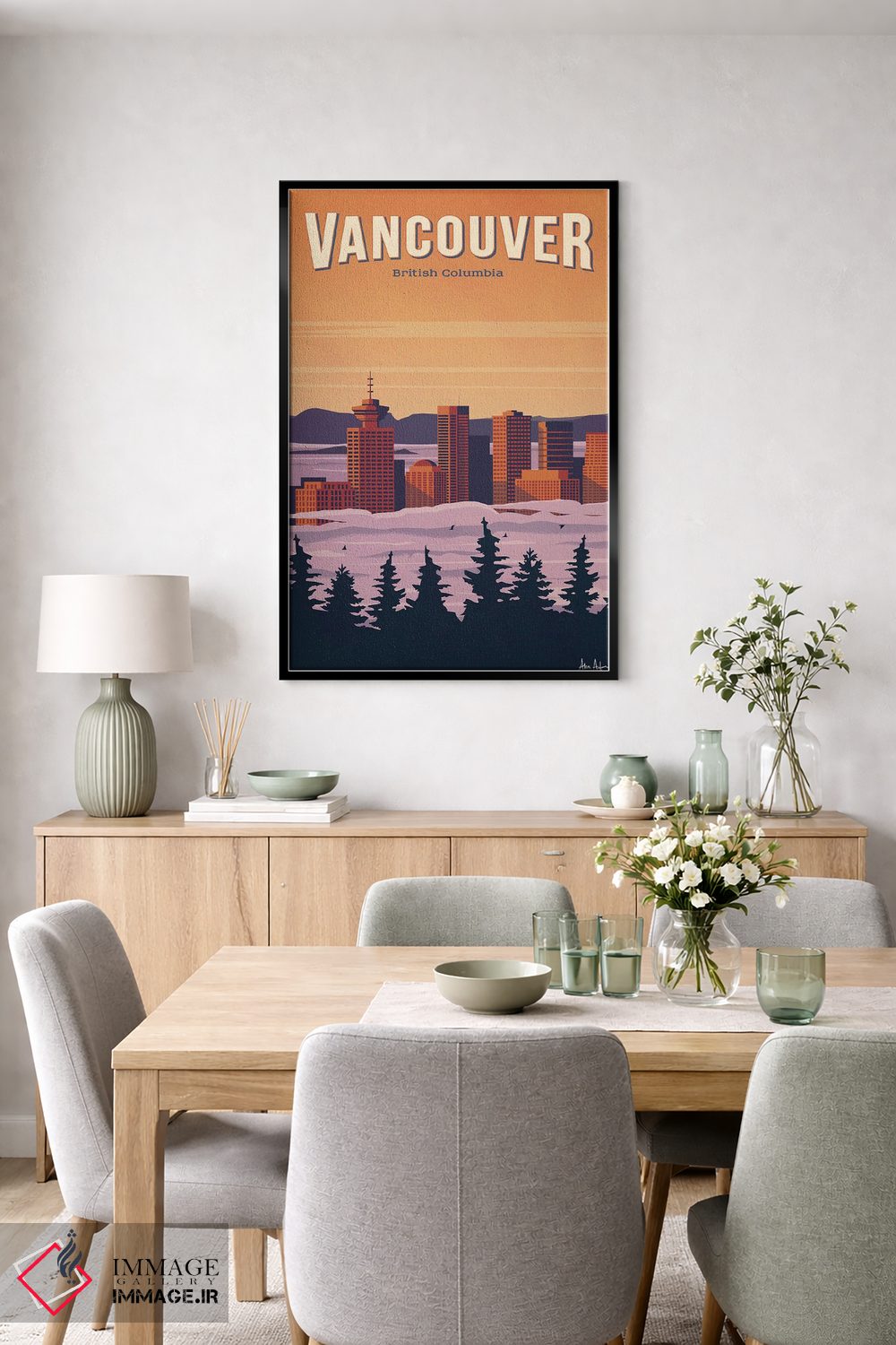 تابلو دکوراتیو ونکوور اثر ایدیااستورم استودیوز - D6B