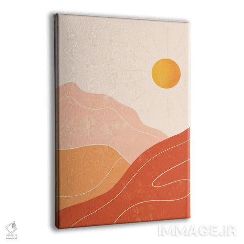 تابلو مینیمال کوه ها اثر ایتس فانی هو - نمای پرسپکتیو محصول