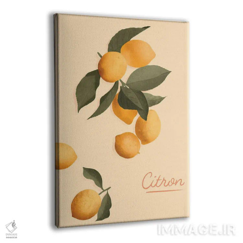 تابلو مدرن لیمو ترش اثر ایتس فانی هو - نمای پرسپکتیو محصول