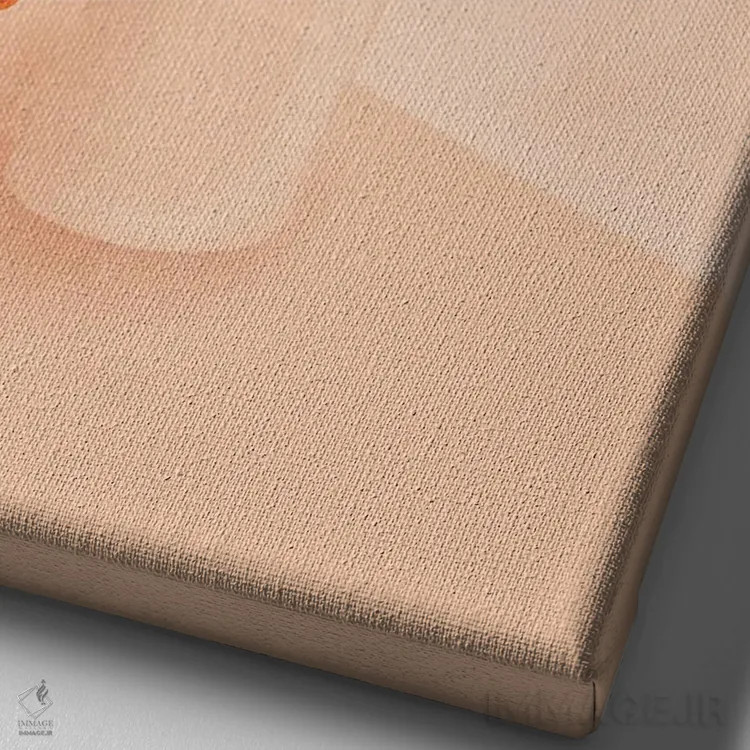 تابلو مدرن دسته گل اثر ایتس فانی هو - نمای نزدیک بافت بوم