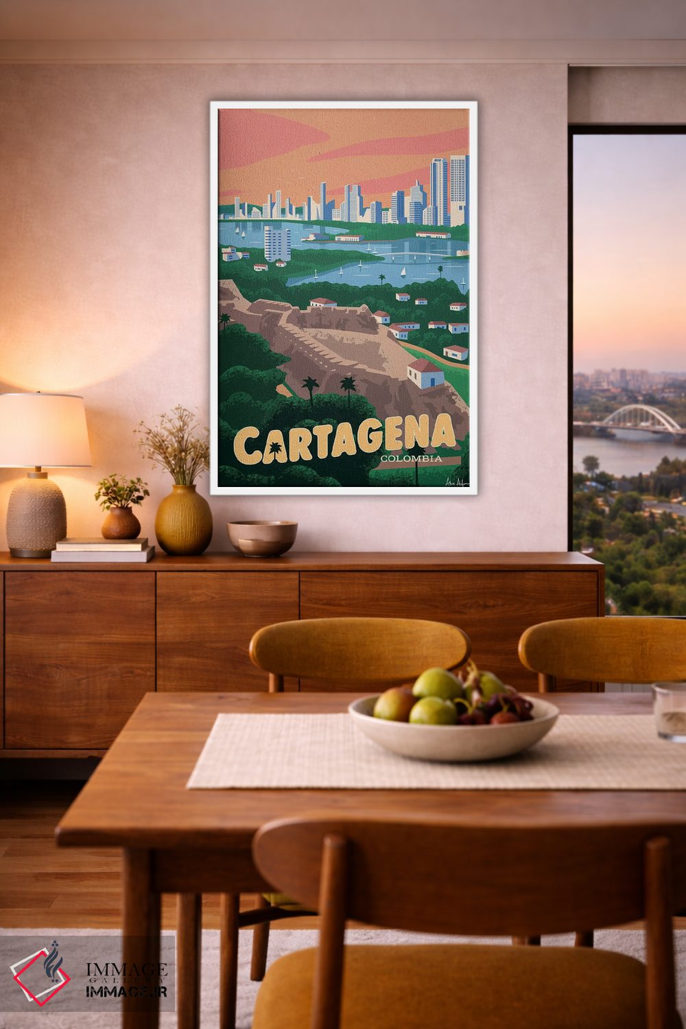 تابلو دکوراتیو کارتاخنا اثر ایدیااستورم استودیوز - D6W