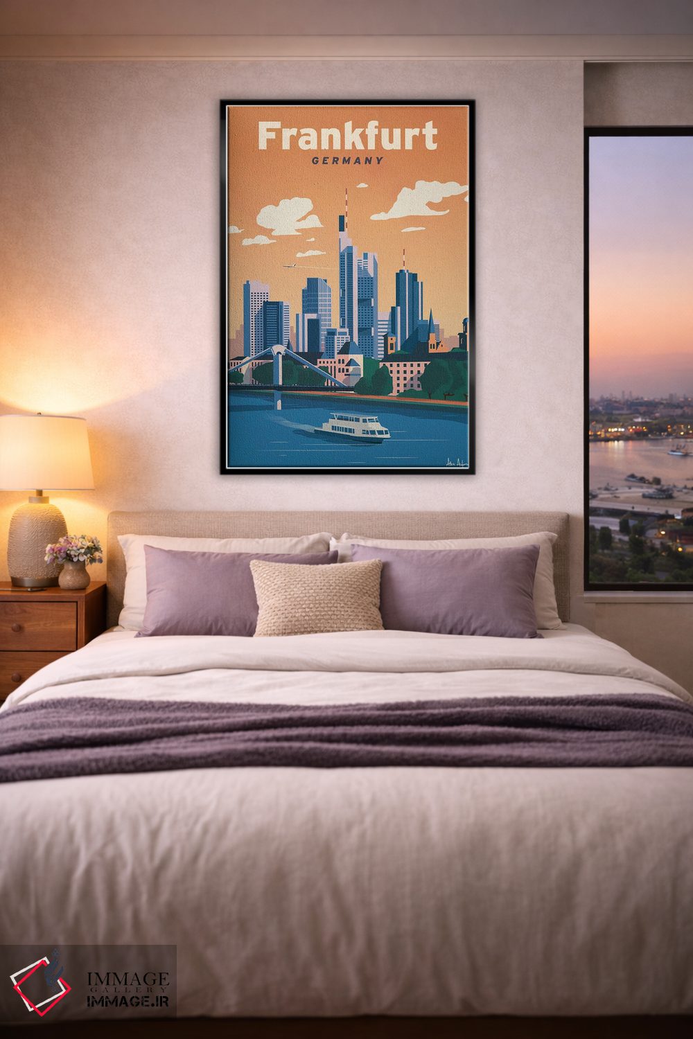 تابلو دکوراتیو فرانکفورت اثر ایدیااستورم استودیوز - D6B