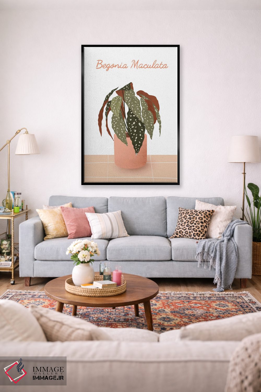 تابلو مدرن بگونیا ماکولاتا اثر ایتس فانی هو - D1B