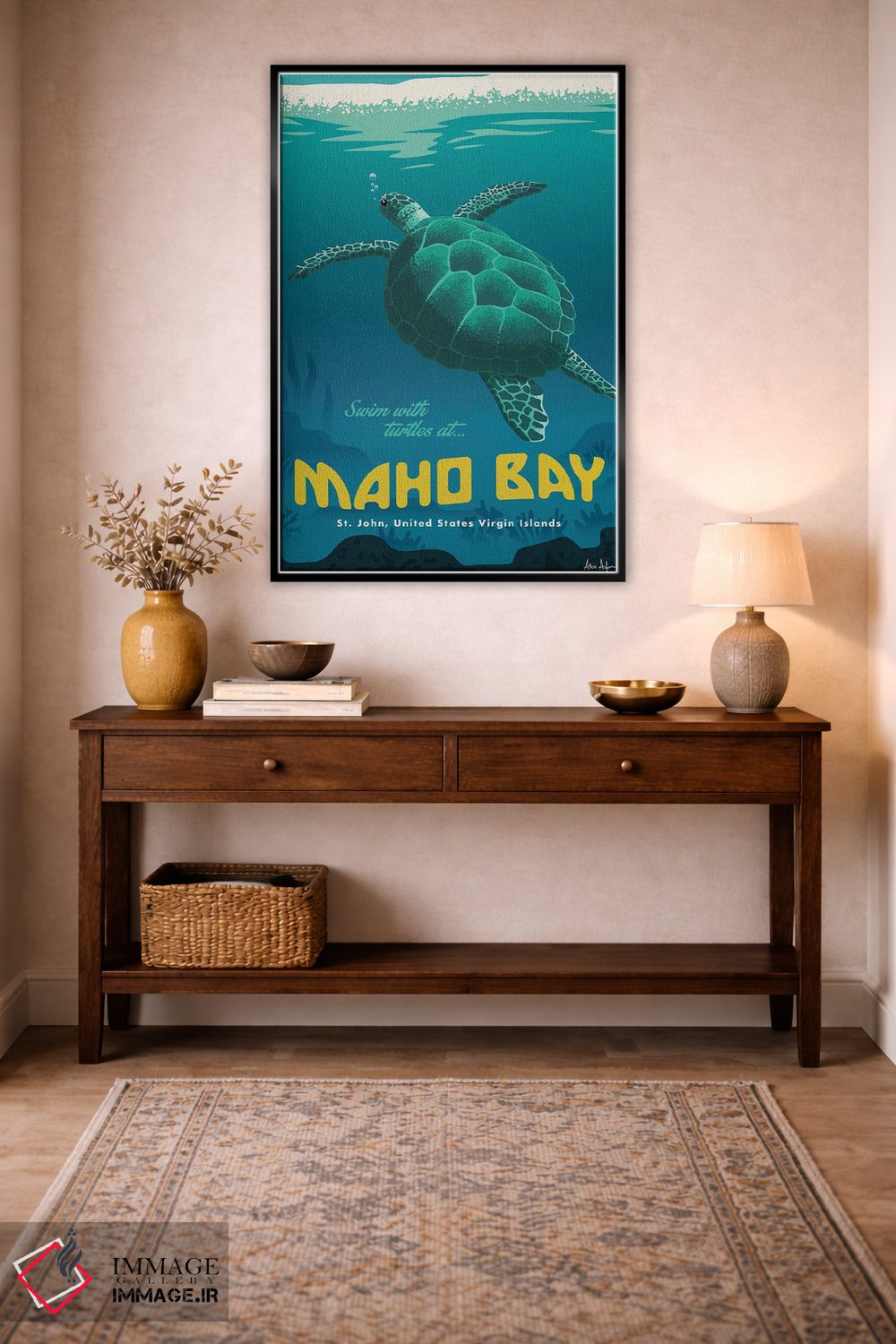 تابلو دکوراتیو خلیج ماهو اثر ایدیااستورم استودیوز - D4B
