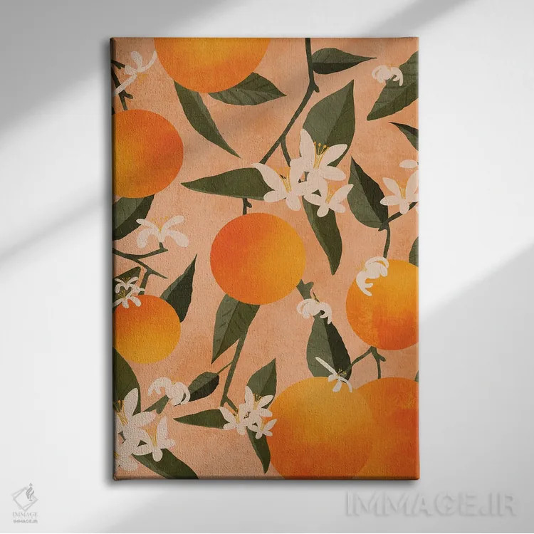 تابلو مدرن مرکبات اثر ایتس فانی هو - نمای روبهرو روی دیوار