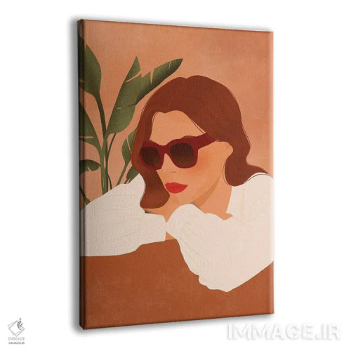 تابلو مدرن کورتنی اثر ایتس فانی هو - نمای پرسپکتیو محصول