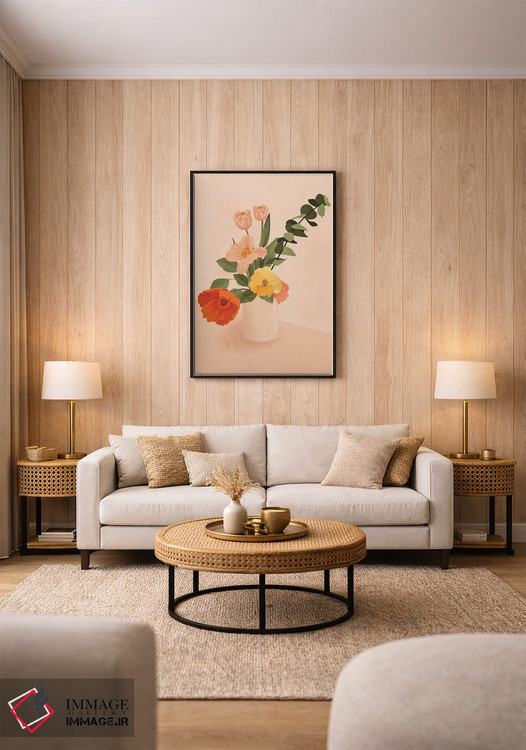 تابلو مدرن دسته گل اثر ایتس فانی هو - D1B