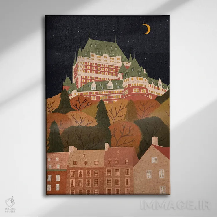 تابلو مدرن کاخ فرونتنک اثر ایتس فانی هو - نمای روبهرو روی دیوار