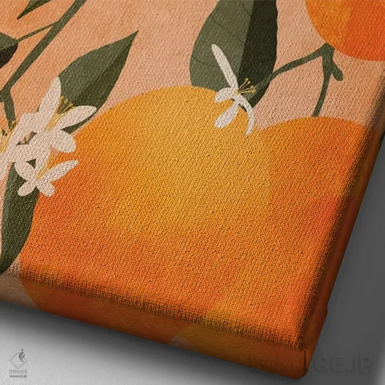 تابلو مدرن مرکبات اثر ایتس فانی هو - نمای نزدیک بافت بوم