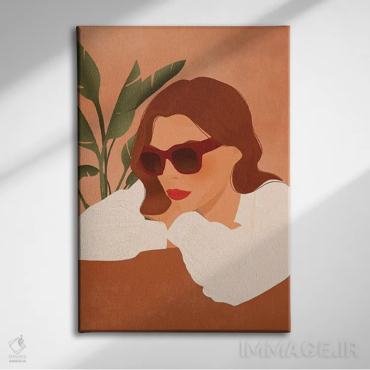 تابلو مدرن کورتنی اثر ایتس فانی هو - نمای روبهرو روی دیوار