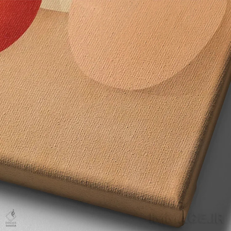 تابلو مینیمال گلدان های بوهو اثر ایتس فانی هو - نمای نزدیک بافت بوم