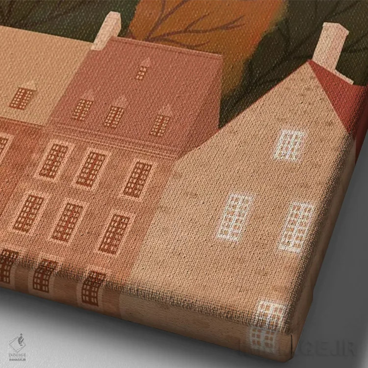 تابلو مدرن کاخ فرونتنک اثر ایتس فانی هو - نمای نزدیک بافت بوم