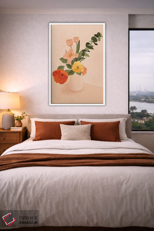 تابلو مدرن دسته گل اثر ایتس فانی هو - D3W