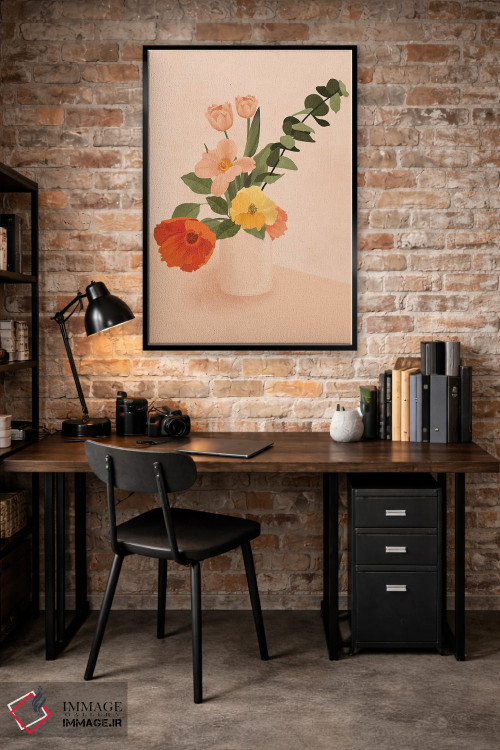 تابلو مدرن دسته گل اثر ایتس فانی هو - D5B
