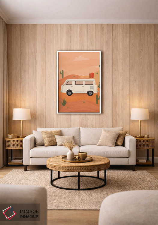 تابلو مدرن زندگی در ون اثر ایتس فانی هو - D1W