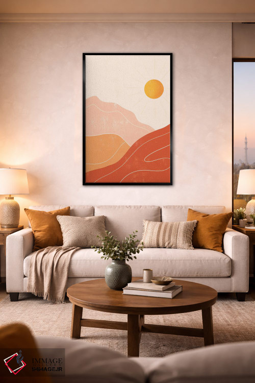 تابلو مینیمال کوه ها اثر ایتس فانی هو - D2B