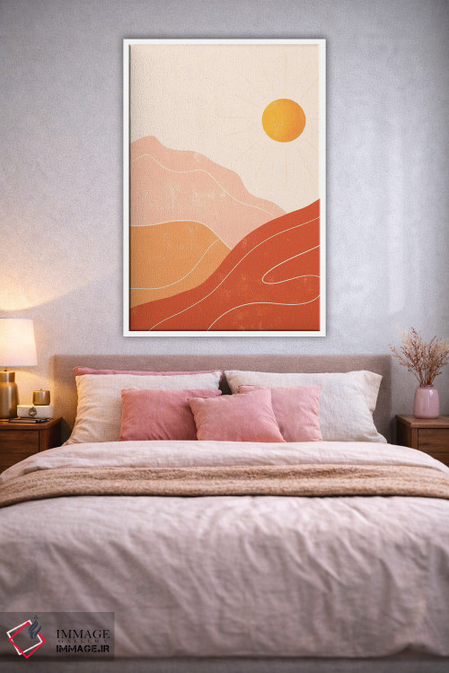 تابلو مینیمال کوه ها اثر ایتس فانی هو - D1W