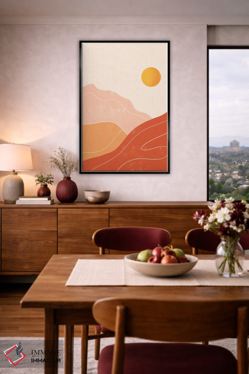 تابلو مینیمال کوه ها اثر ایتس فانی هو - D5B