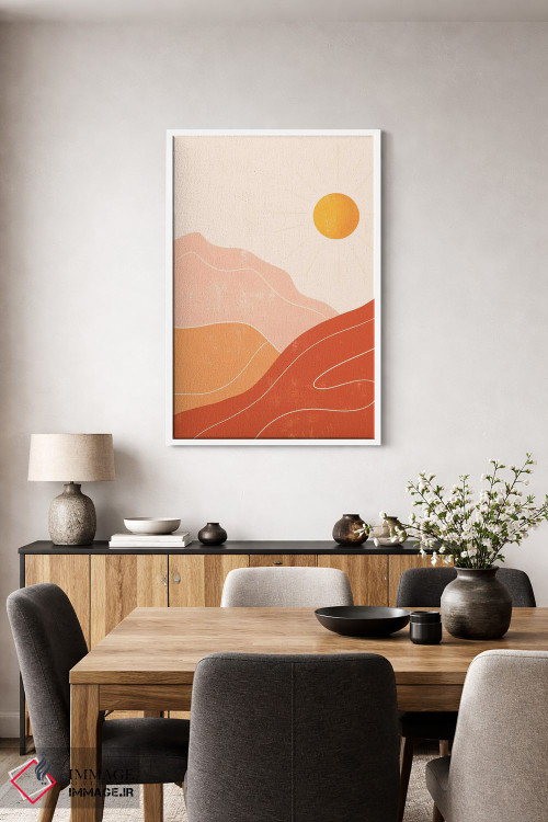 تابلو مینیمال کوه ها اثر ایتس فانی هو - D3W