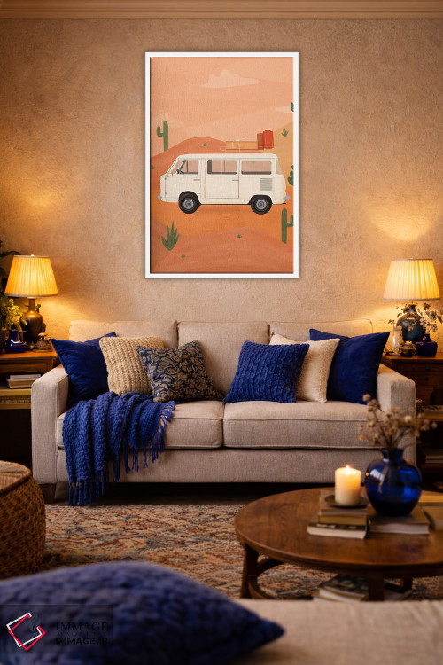 تابلو مدرن زندگی در ون اثر ایتس فانی هو - D2W