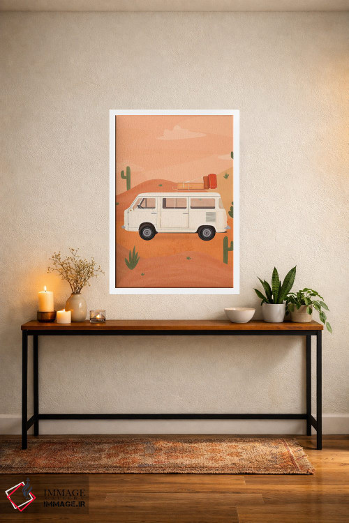 تابلو مدرن زندگی در ون اثر ایتس فانی هو - D3W