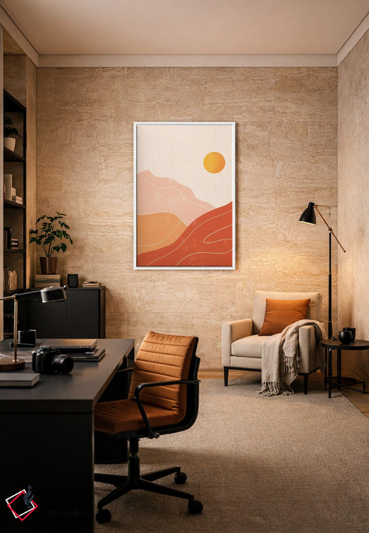 تابلو مینیمال کوه ها اثر ایتس فانی هو - D6W